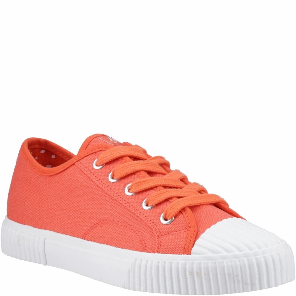 Hush Puppies Freya Canvas Trainer Lightweight Running Shoes,Slip On Athletic Shoes,Breathable Workout Shoes