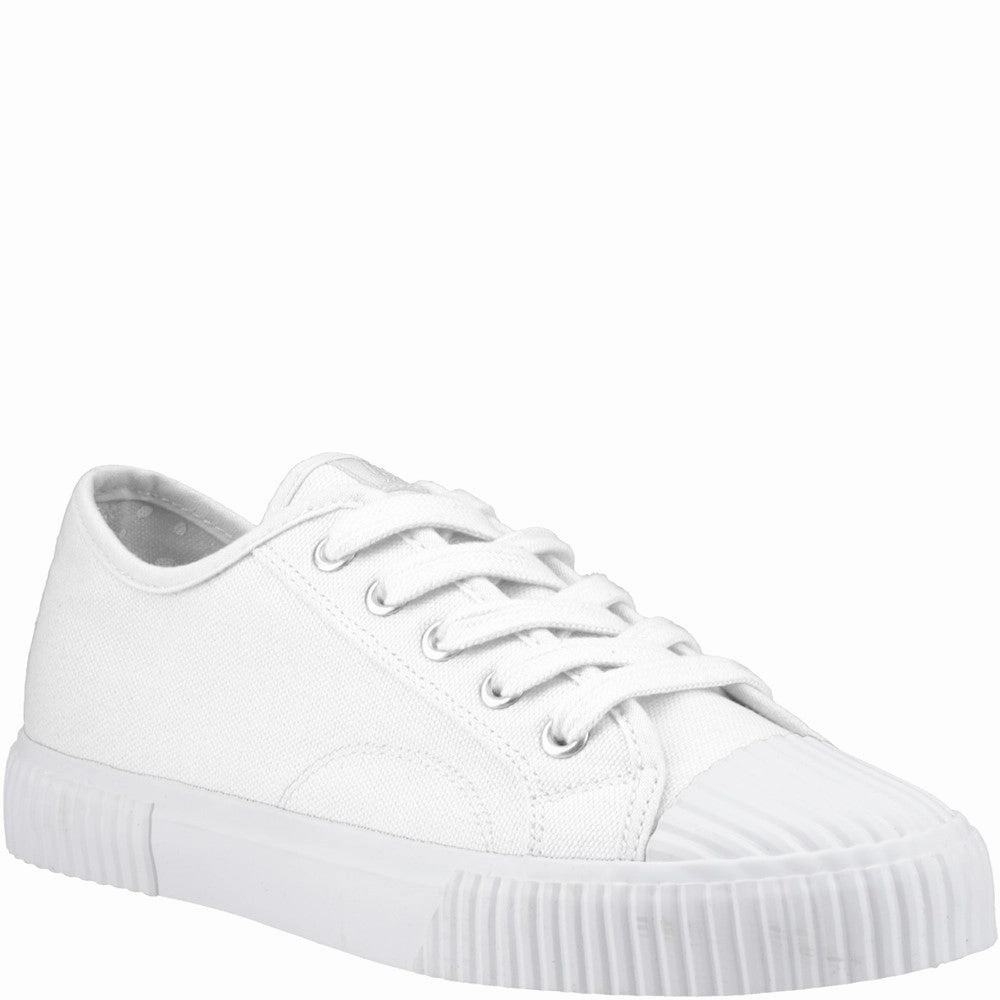 Hush Puppies Freya Canvas Trainer Lightweight Running Shoes,Slip On Athletic Shoes,Breathable Workout Shoes