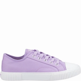 Hush Puppies Freya Canvas Trainer Lightweight Running Shoes,Slip On Athletic Shoes,Breathable Workout Shoes