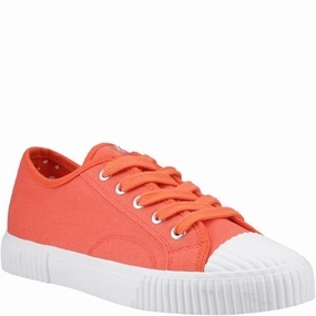 Hush Puppies Freya Canvas Trainer Lightweight Running Shoes,Slip On Athletic Shoes,Breathable Workout Shoes