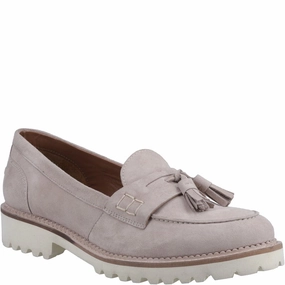 Hush Puppies Ginny Suede Loafer Lightweight Running Shoes,Slip On Athletic Shoes,Breathable Workout Shoes