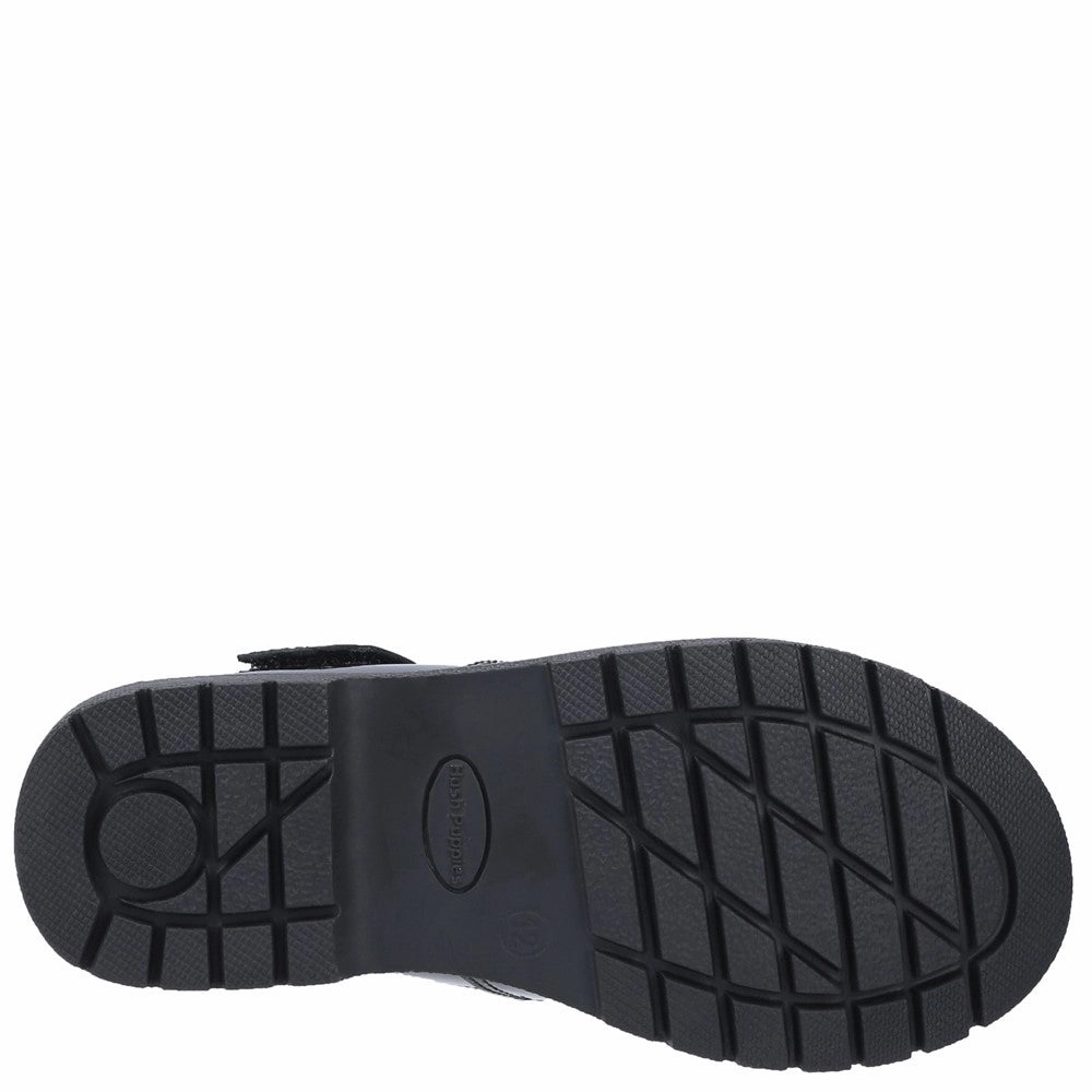 Hush Puppies Gracie Junior Patent School Shoes Girls Sneakers Girls Running Shoes