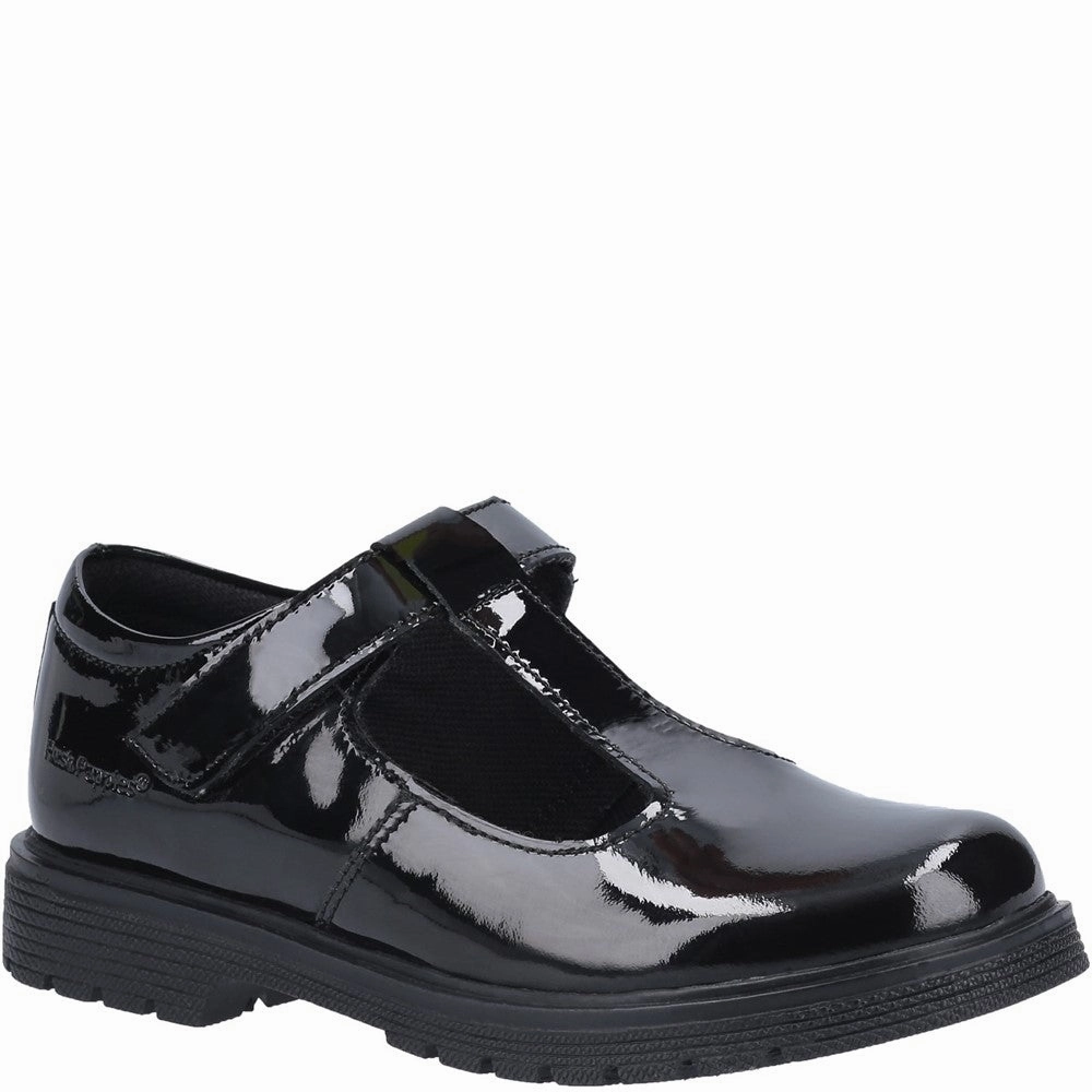 Hush Puppies Gracie Senior Patent School Shoes Kids Tennis Shoes,Toddler Athletic Shoes,Youth Casual Shoes