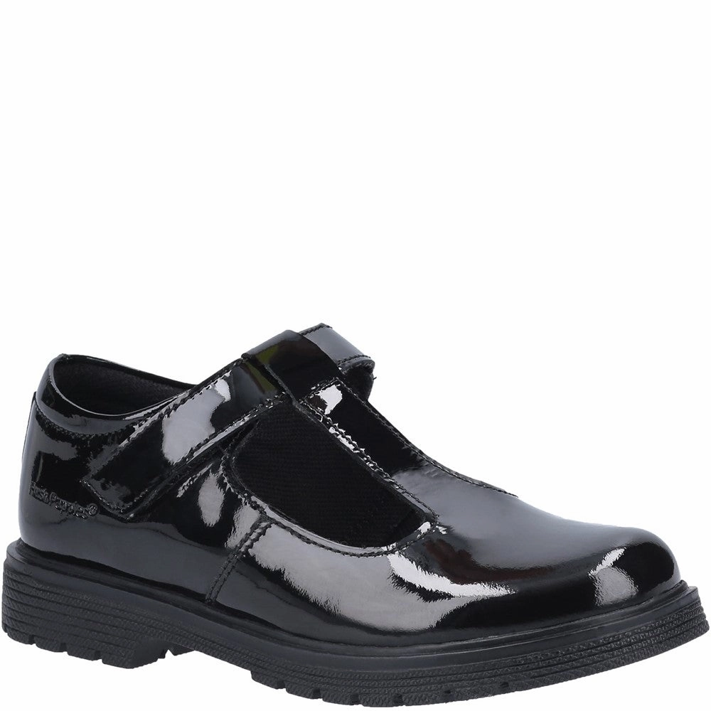Hush Puppies Gracie Senior Patent School Shoes Kids Tennis Shoes,Toddler Athletic Shoes,Youth Casual Shoes