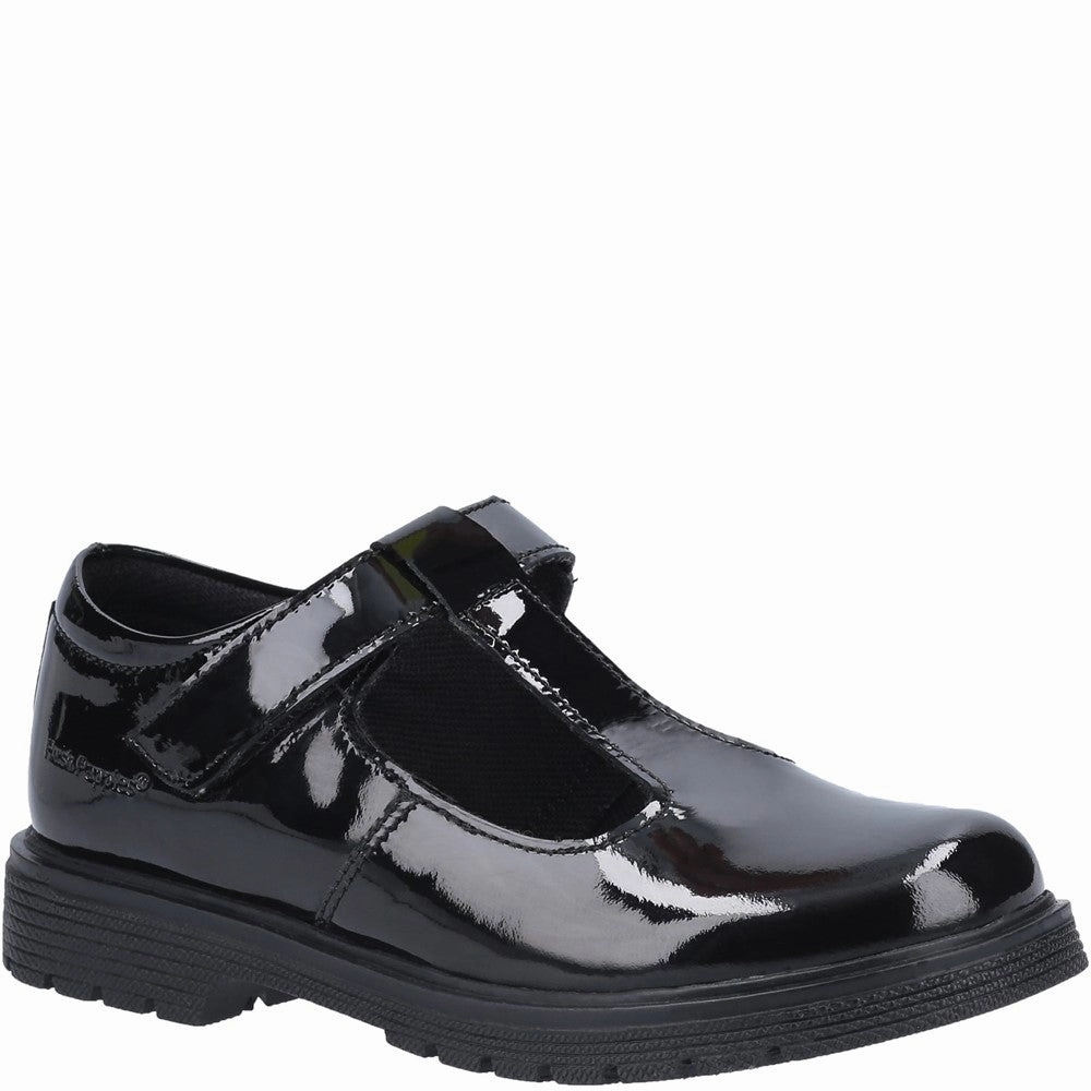 Hush Puppies Gracie Senior Patent School Shoes Kids Tennis Shoes,Toddler Athletic Shoes,Youth Casual Shoes
