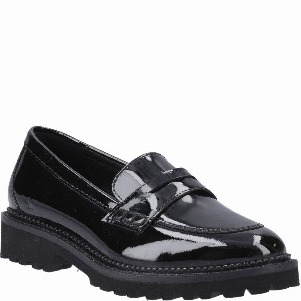 Hush Puppies Grazia Loafer Patent Junior School Shoes Kids Tennis Shoes,Toddler Athletic Shoes,Youth Casual Shoes