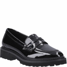 Hush Puppies Grazia Loafer Patent Junior School Shoes Kids Tennis Shoes,Toddler Athletic Shoes,Youth Casual Shoes