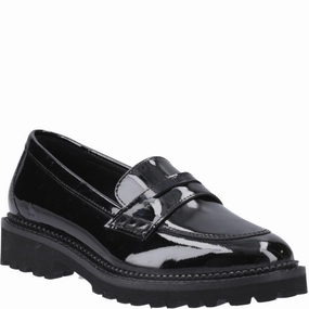 Hush Puppies Grazia Loafer Patent Senior School Shoes Kids Tennis Shoes,Toddler Athletic Shoes,Youth Casual Shoes
