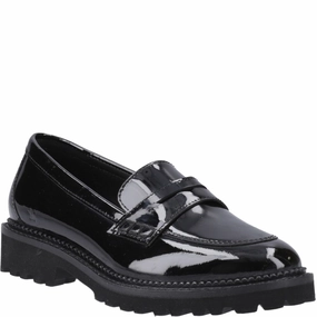 Hush Puppies Grazia Loafer Patent XL Senior School Shoes Kids Tennis Shoes,Toddler Athletic Shoes,Youth Casual Shoes