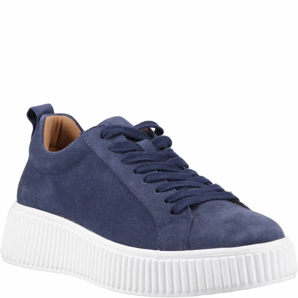 Hush Puppies Harlow Suede Sneaker Lightweight Running Shoes,Slip On Athletic Shoes,Breathable Workout Shoes