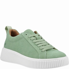 Hush Puppies Harlow Suede Sneaker Lightweight Running Shoes,Slip On Athletic Shoes,Breathable Workout Shoes