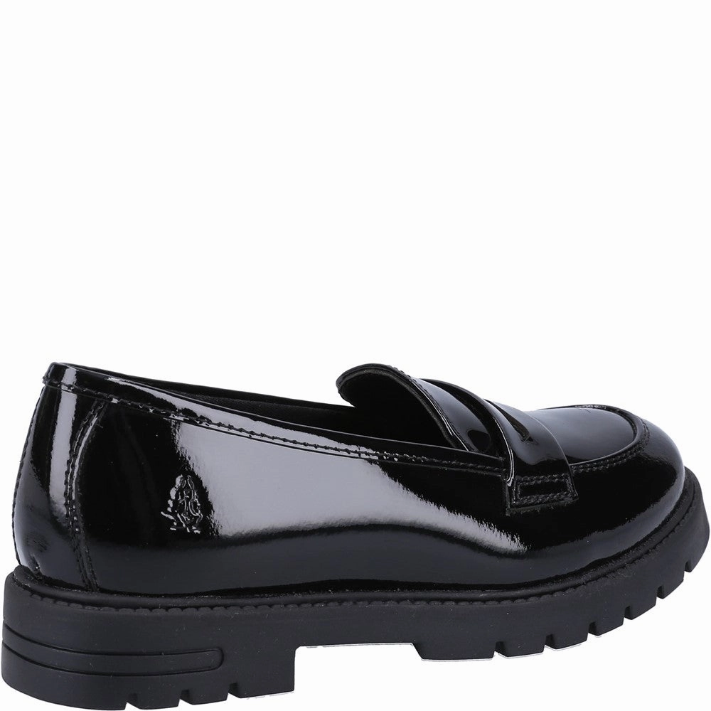 Hush Puppies Hazel Patent Senior School Shoes Girls Sneakers Girls Running Shoes