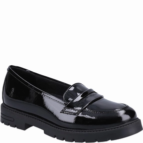 Hush Puppies Hazel Patent Senior School Shoes Kids Tennis Shoes,Toddler Athletic Shoes,Youth Casual Shoes