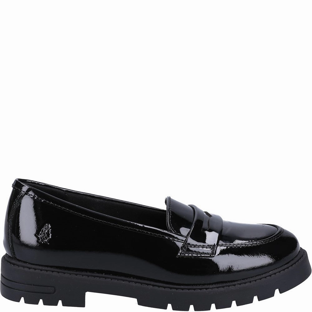 Hush Puppies Hazel Patent Senior School Shoes Girls Sneakers Girls Running Shoes