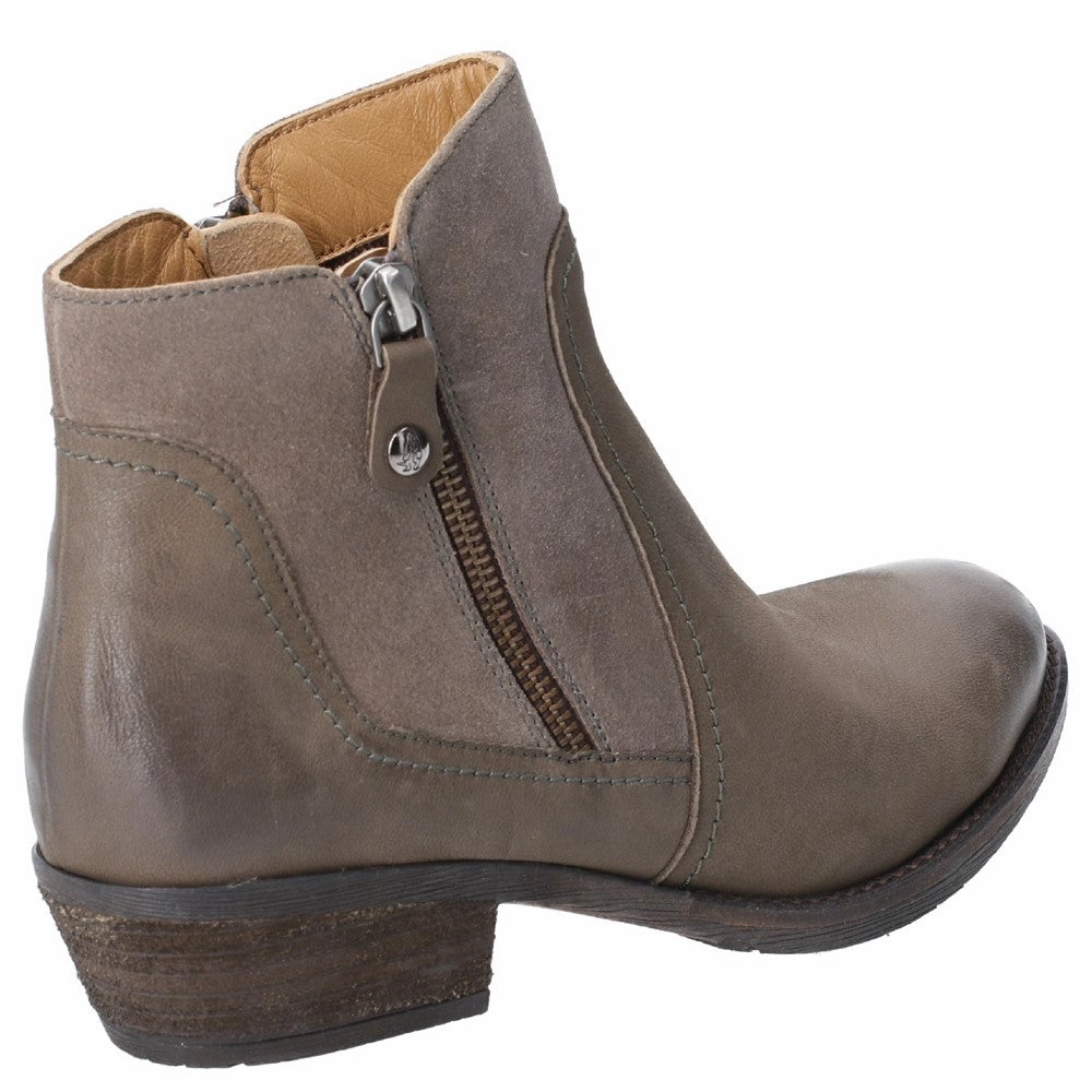 Hush Puppies Isla Zip Up Ankle Boot Women's Sneakers Casual Walking Shoes