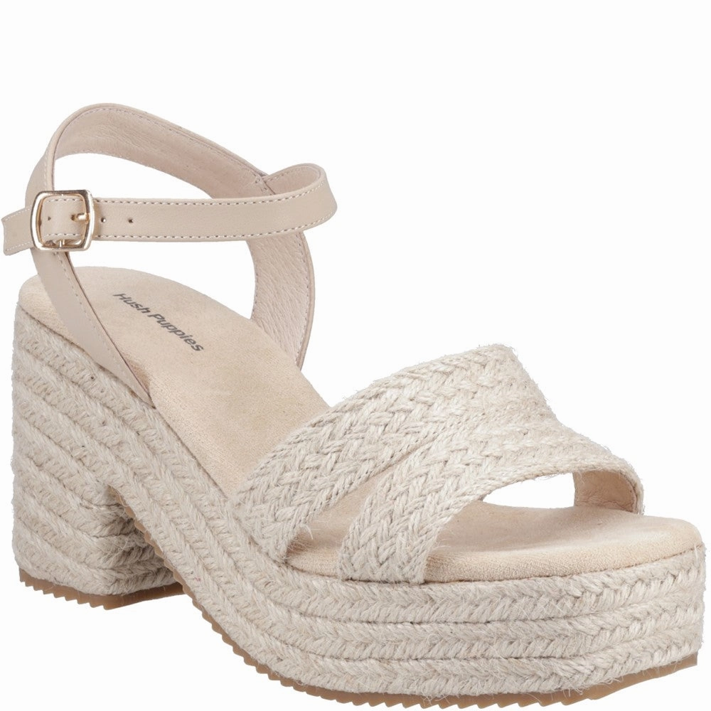 Hush Puppies Jamelia Espadrille Heel Sandal Lightweight Running Shoes,Slip On Athletic Shoes,Breathable Workout Shoes