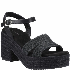 Hush Puppies Jamelia Espadrille Heel Sandal Lightweight Running Shoes,Slip On Athletic Shoes,Breathable Workout Shoes