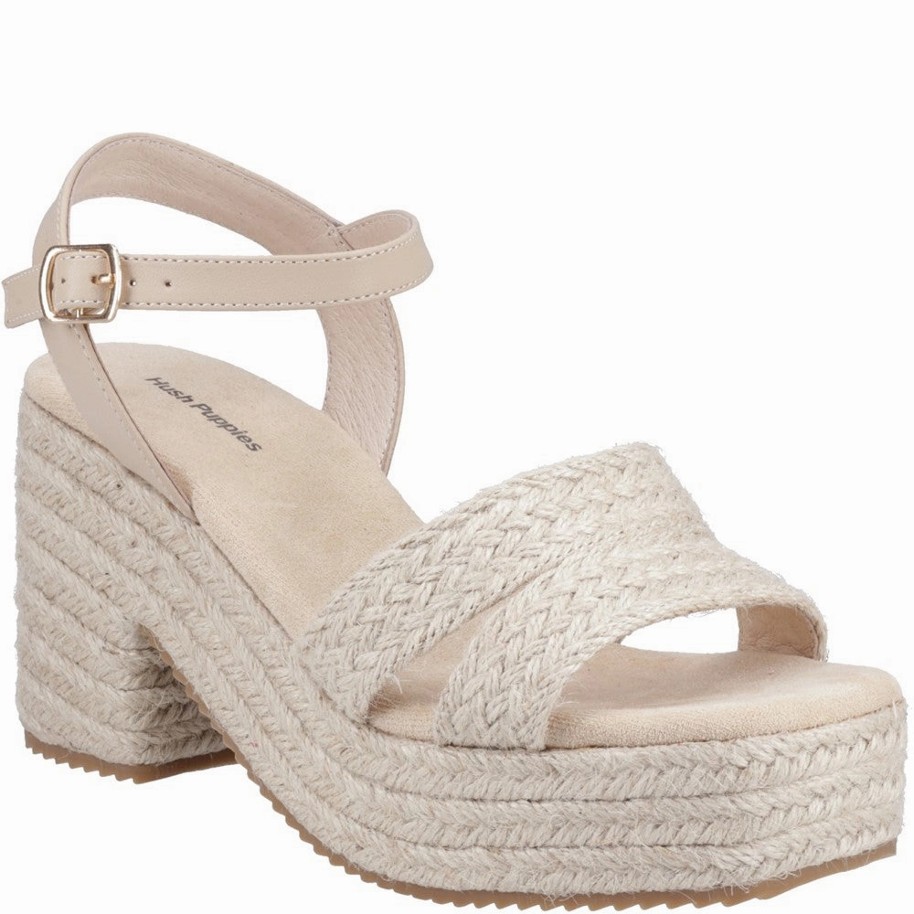 Hush Puppies Jamelia Espadrille Heel Sandal Lightweight Running Shoes,Slip On Athletic Shoes,Breathable Workout Shoes