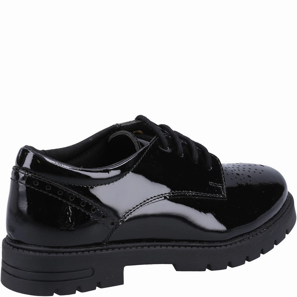 Hush Puppies Jayne Patent Senior School Shoes Girls Sneakers Girls Running Shoes