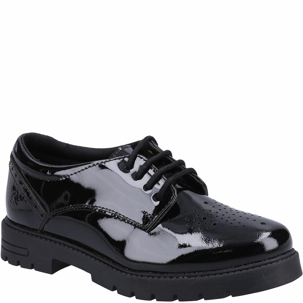 Hush Puppies Jayne Patent Senior School Shoes Kids Tennis Shoes,Toddler Athletic Shoes,Youth Casual Shoes