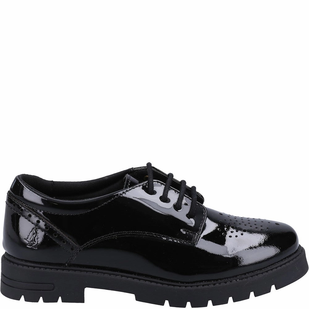 Hush Puppies Jayne Patent Senior School Shoes Girls Sneakers Girls Running Shoes