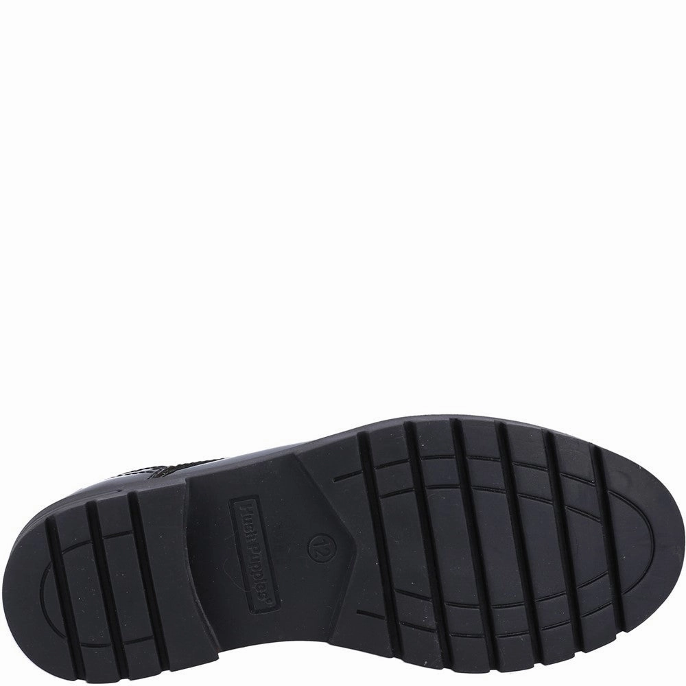 Hush Puppies Jayne Patent Senior School Shoes Girls Sneakers Girls Running Shoes
