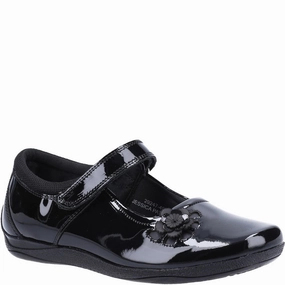 Hush Puppies Jessica Senior Patent School Shoes Kids Tennis Shoes,Toddler Athletic Shoes,Youth Casual Shoes