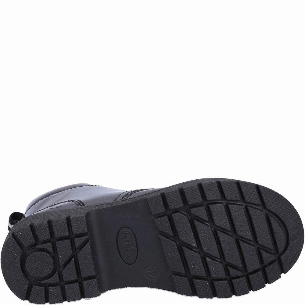 Hush Puppies Jolie Patent Senior School Boots Girls Sneakers Girls Running Shoes