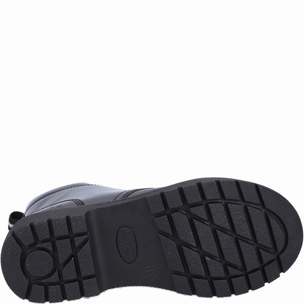 Hush Puppies Jolie Patent Senior School Boots Girls Sneakers Girls Running Shoes