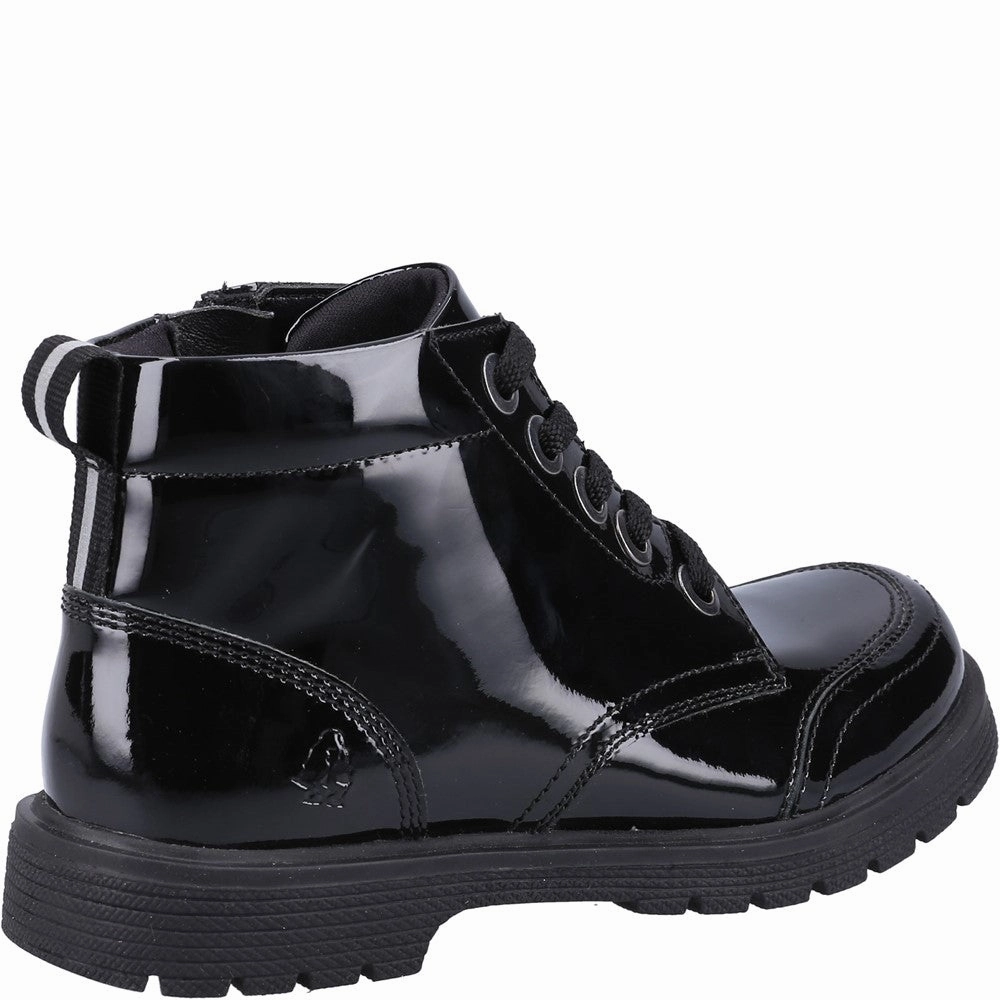 Hush Puppies Jolie Patent Senior School Boots Girls Sneakers Girls Running Shoes