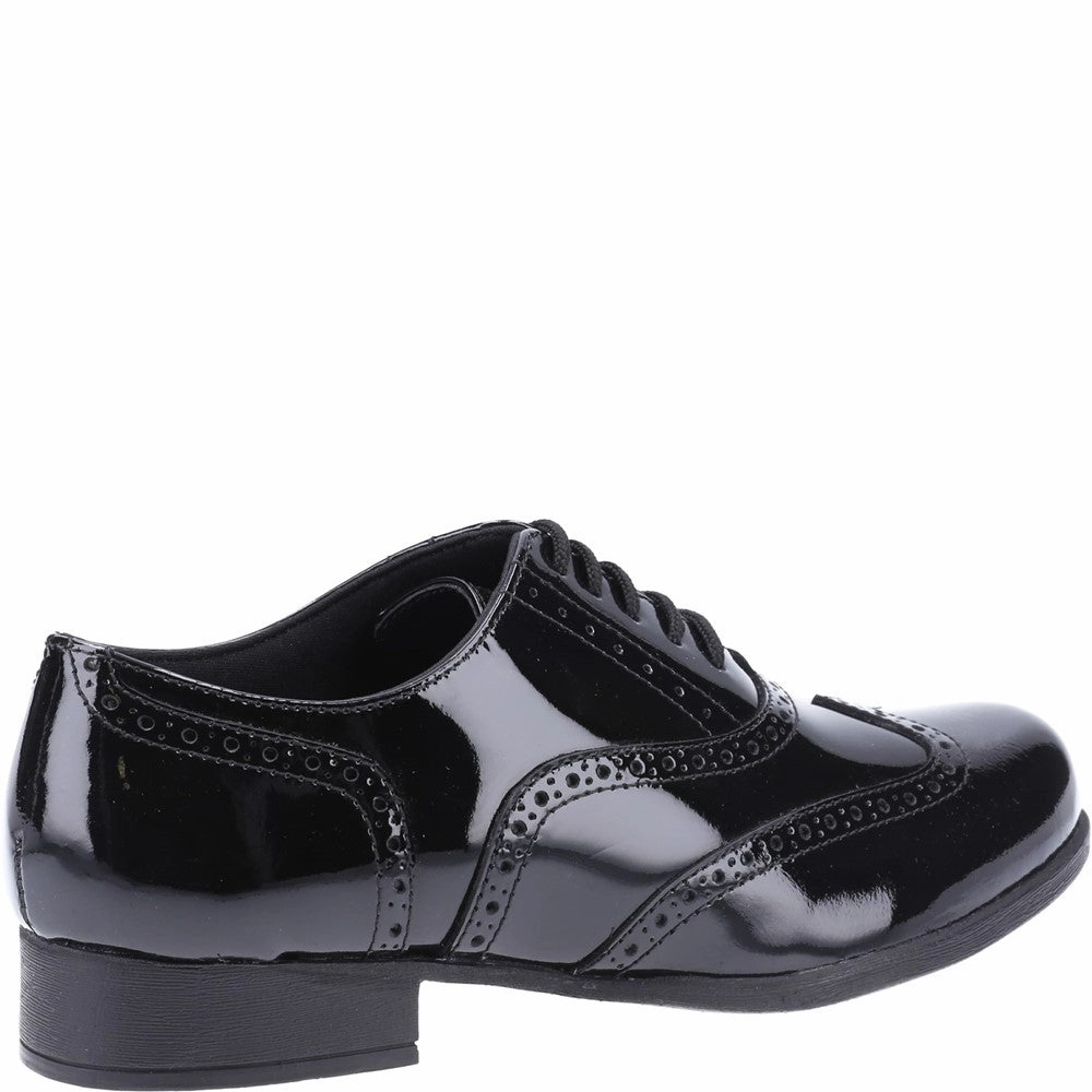 Hush Puppies Kada Patent Junior School Shoes Girls Sneakers Girls Running Shoes