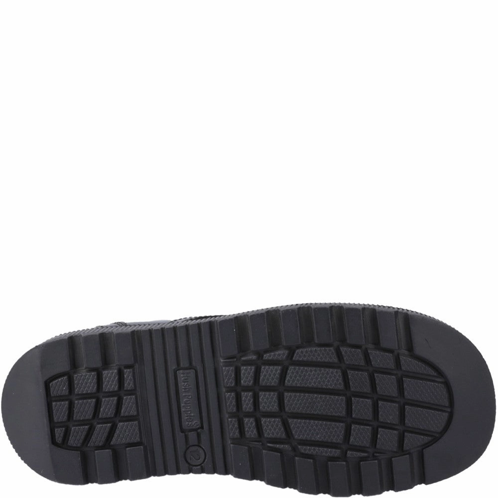 Hush Puppies Keeley Lace Up Patent Junior School Shoes Girls Sneakers Girls Running Shoes