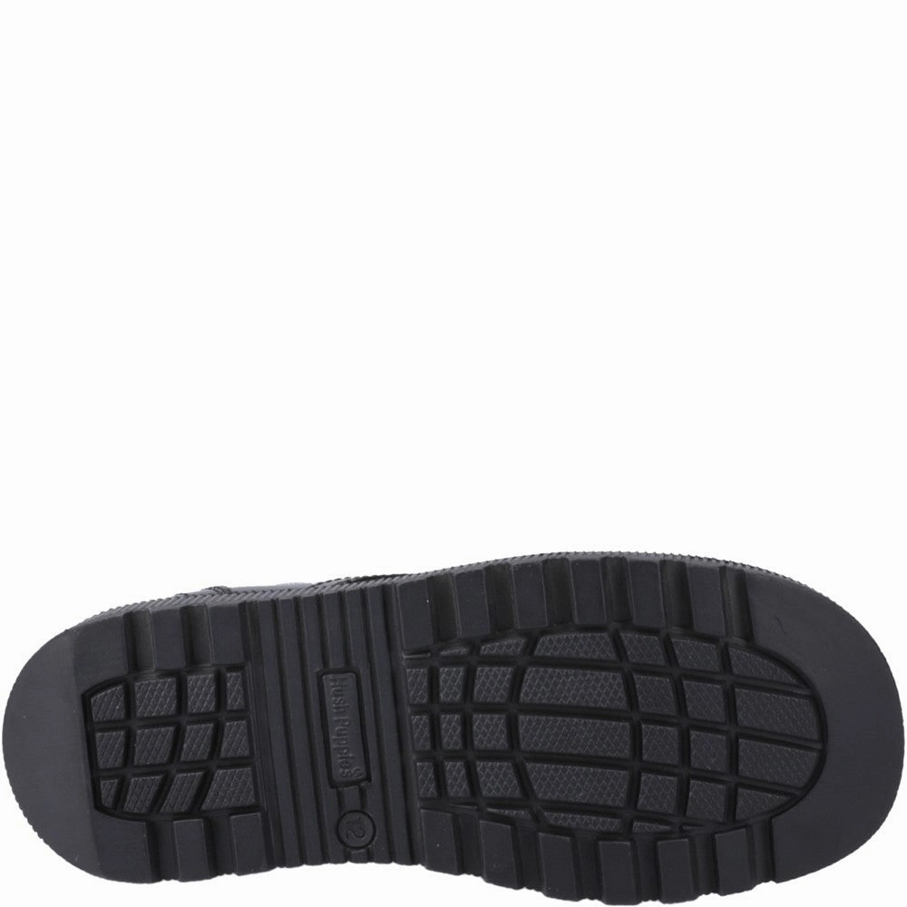 Hush Puppies Keeley Lace Up Patent Senior School Shoes Girls Sneakers Girls Running Shoes