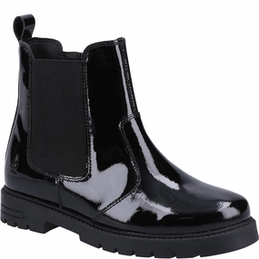 Hush Puppies Laura Patent Senior School Boots Kids Tennis Shoes,Toddler Athletic Shoes,Youth Casual Shoes