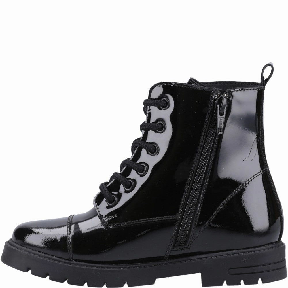 Hush Puppies Lauren Patent Senior School Shoes Girls Sneakers Girls Running Shoes
