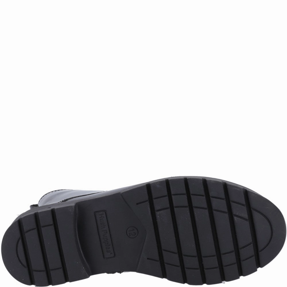 Hush Puppies Lauren Patent Senior School Shoes Girls Sneakers Girls Running Shoes