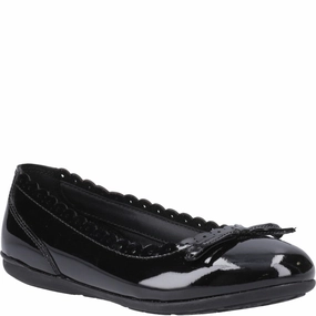 Hush Puppies Lillie Ballerina Patent Senior School Shoes Kids Tennis Shoes,Toddler Athletic Shoes,Youth Casual Shoes