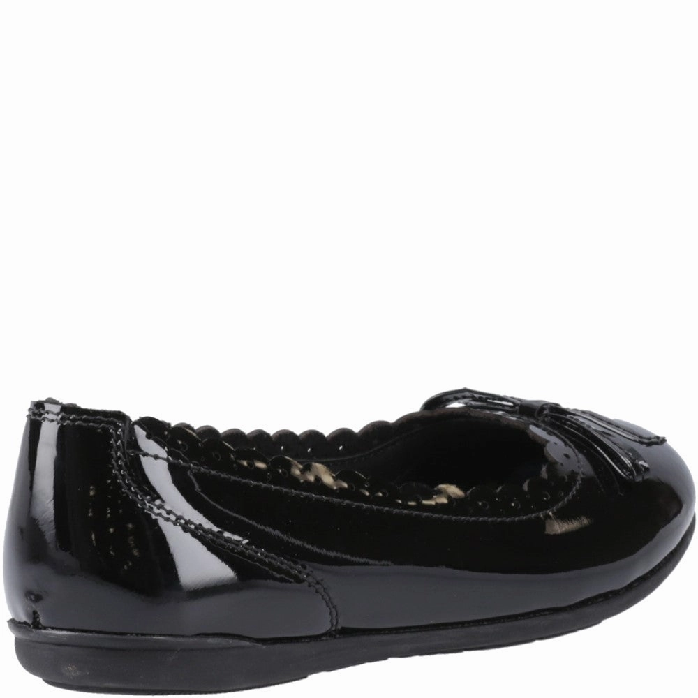 Hush Puppies Lillie Ballerina Patent Senior School Shoes Girls Sneakers Girls Running Shoes