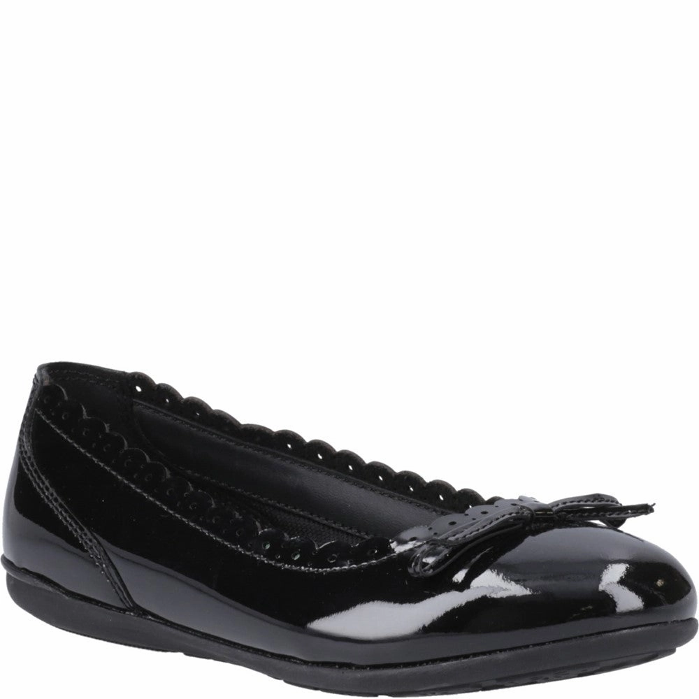 Hush Puppies Lillie Ballerina Patent Senior School Shoes Kids Tennis Shoes,Toddler Athletic Shoes,Youth Casual Shoes