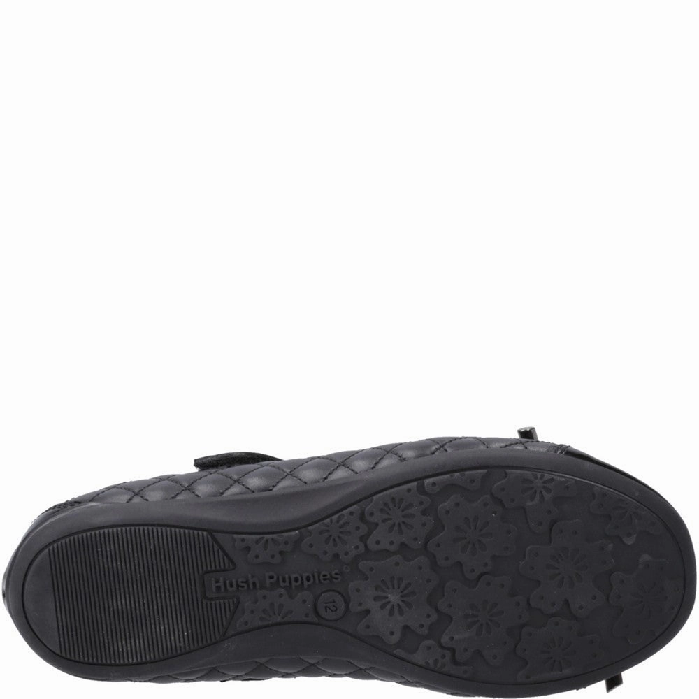 Hush Puppies Lottie Quilt Ballerina Junior School Shoes Girls Sneakers Girls Running Shoes