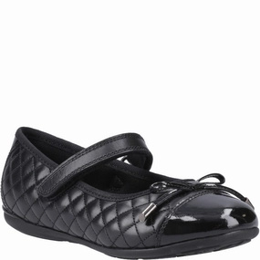 Hush Puppies Lottie Quilt Ballerina Junior School Shoes Kids Tennis Shoes,Toddler Athletic Shoes,Youth Casual Shoes