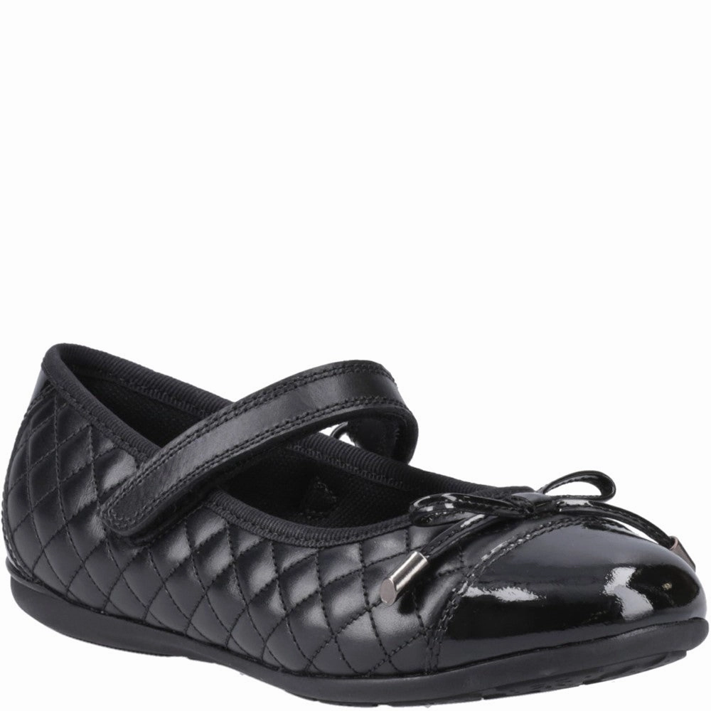 Hush Puppies Lottie Quilt Ballerina Senior School Shoes Kids Tennis Shoes,Toddler Athletic Shoes,Youth Casual Shoes