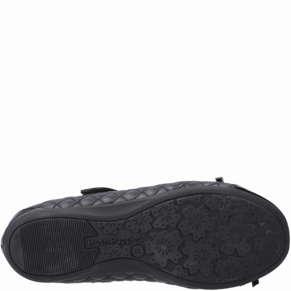 Hush Puppies Lottie Quilt Ballerina Senior School Shoes Girls Sneakers Girls Running Shoes
