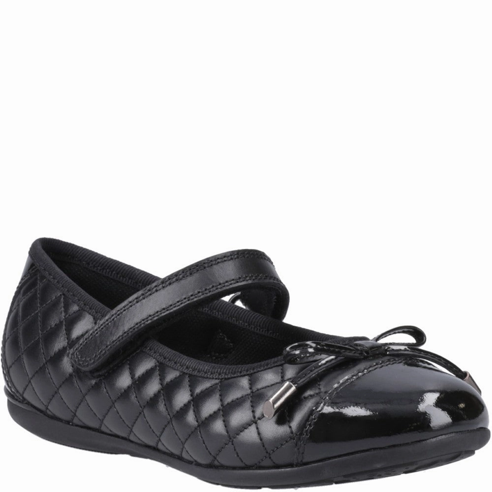 Hush Puppies Lottie Quilt Ballerina Senior School Shoes Kids Tennis Shoes,Toddler Athletic Shoes,Youth Casual Shoes