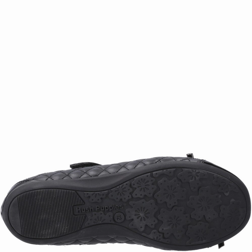 Hush Puppies Lottie Quilt Ballerina Senior School Shoes Girls Sneakers Girls Running Shoes