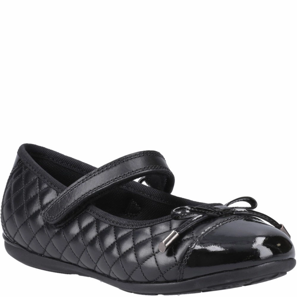 Hush Puppies Lottie Quilt Ballerina Senior School Shoes Kids Tennis Shoes,Toddler Athletic Shoes,Youth Casual Shoes