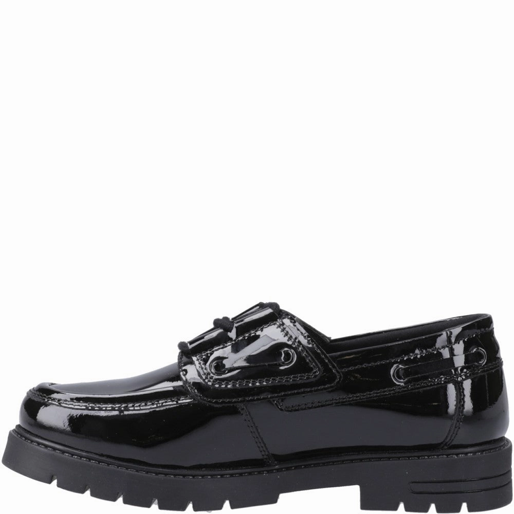 Hush Puppies Lucy Patent Junior School Shoes Girls Sneakers Girls Running Shoes