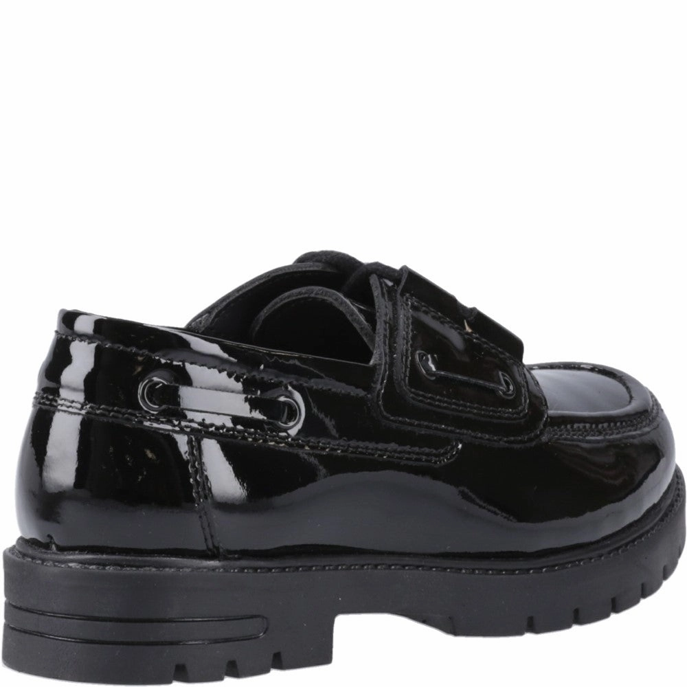 Hush Puppies Lucy Patent Junior School Shoes Girls Sneakers Girls Running Shoes