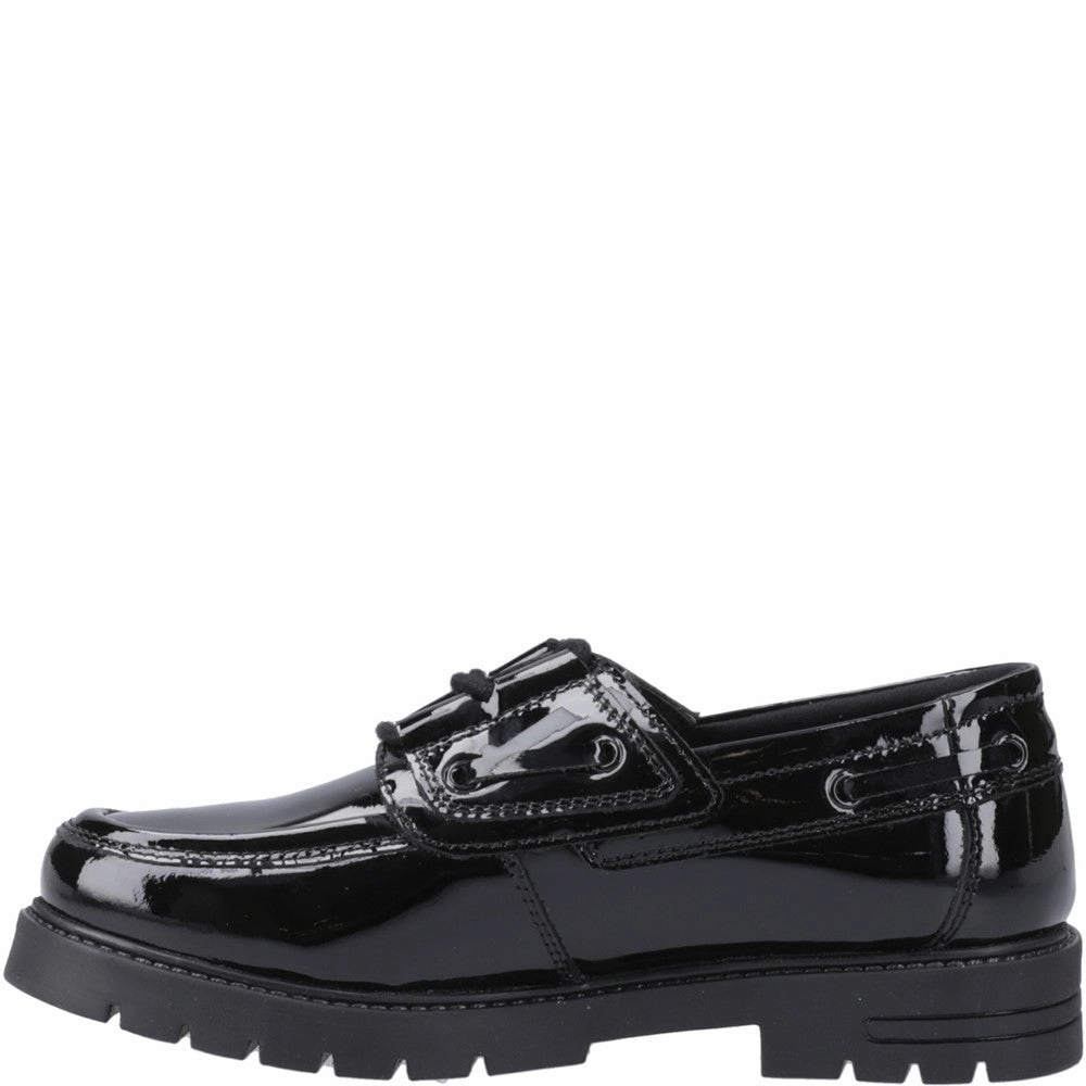 Hush Puppies Lucy Patent Junior School Shoes Girls Sneakers Girls Running Shoes