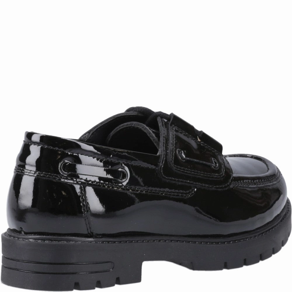 Hush Puppies Lucy Patent Junior School Shoes Girls Sneakers Girls Running Shoes